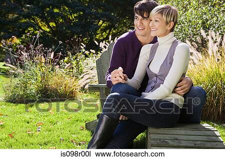 Happy couple outdoors View Large Photo Image Stock Image - Happy couple outdoors. Fotosearch