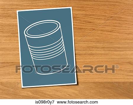 Illustration of a tin can View Large Photo Image Stock Photo - Illustration of a tin can. Fotosearch