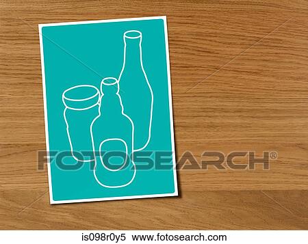 Stock Photography - Illustration of bottles and a jar. Fotosearch