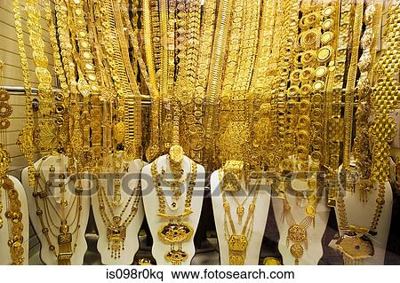Jewellery in gold souk View Large Photo Image Stock Photography - Jewellery in gold souk. Fotosearch
