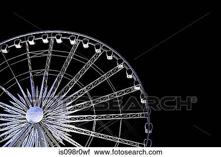 Stock Image - London eye at night. Fotosearch