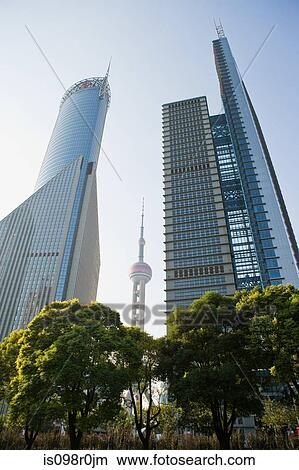 Oriental pearl tower and skyscrapers shanghai View Large Photo Image Picture - Oriental pearl tower and skyscrapers shanghai. Fotosearch