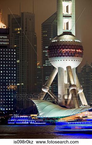 Oriental pearl tower shanghai View Large Photo Image Stock Photo - Oriental pearl tower shanghai. Fotosearch
