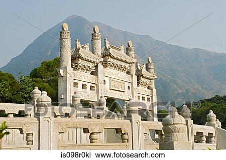 Po lin monastery lantau island View Large Photo Image Stock Image - Po lin monastery lantau island. Fotosearch