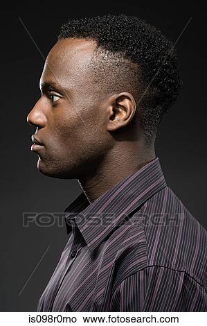 Picture - Profile of a young man. Fotosearch
