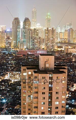 Shanghai cityscape View Large Photo Image Stock Photo - Shanghai cityscape. Fotosearch