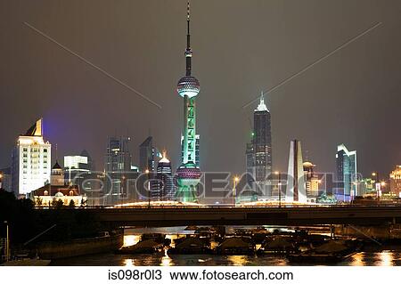Shanghai skyline View Large Photo Image Stock Image - Shanghai skyline. Fotosearch