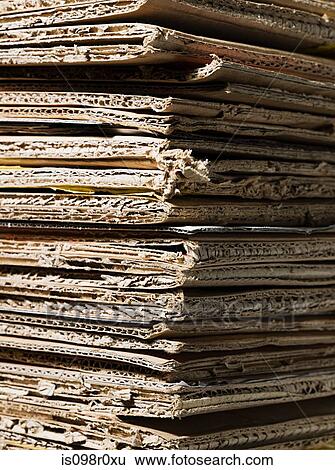 Stack of cardboard View Large Photo Image Stock Photograph - Stack of cardboard. Fotosearch