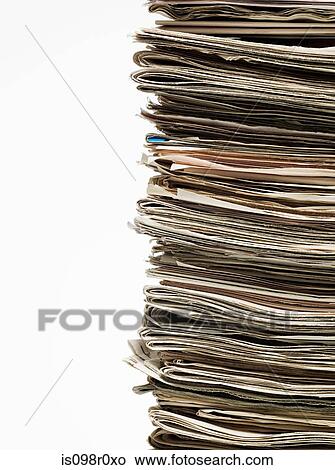 Stack of newspapers View Large Photo Image Picture - Stack of newspapers. Fotosearch
