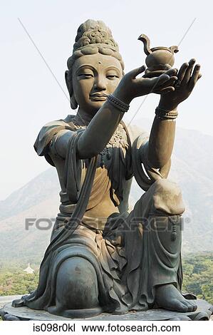 Statue at po lin monastery View Large Photo Image Stock Image - Statue at po lin monastery. Fotosearch