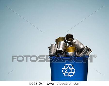 Tin cans in a recycling bin View Large Photo Image Stock Image - Tin cans in a recycling bin. Fotosearch