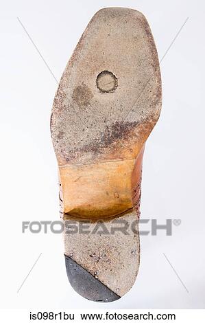Stock Photograph - Worn sole of a shoe. Fotosearch