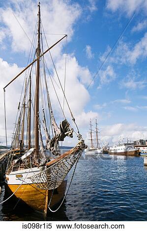 Stock Photography - A sailboat on oslofjord. Fotosearch