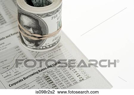 Banknotes on newspaper View Large Photo Image Stock Image - Banknotes on newspaper. Fotosearch