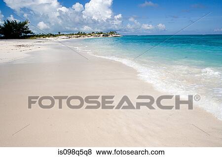 Stock Photo - Beach, Turks & Caicos Islands.. Fotosearch