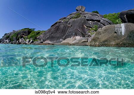 Clear water and island. View Large Photo Image Picture - Clear water and island.. Fotosearch