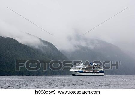 Cruising on Inside Passage. View Large Photo Image Stock Photo - Cruising on Inside Passage.. Fotosearch
