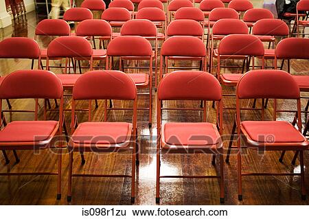 Empty chairs in a hall View Large Photo Image Stock Photograph - Empty chairs in a hall. Fotosearch