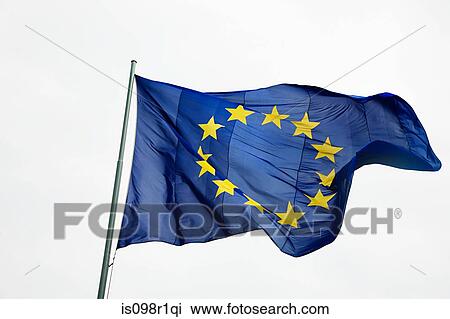 Stock Image - European community flag. Fotosearch