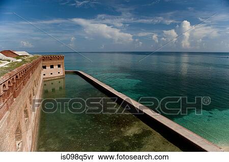 Exterior view, Ft. Jefferson. View Large Photo Image Stock Photography - Exterior view, Ft. Jefferson.. Fotosearch