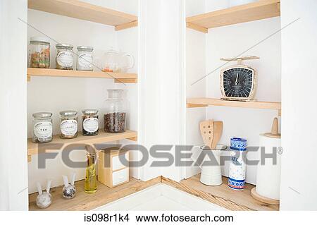 Kitchen shelves View Large Photo Image Picture - Kitchen shelves. Fotosearch