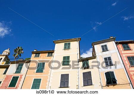 Low angle view of house in portofino View Large Photo Image Stock Image - Low angle view of house in portofino. Fotosearch