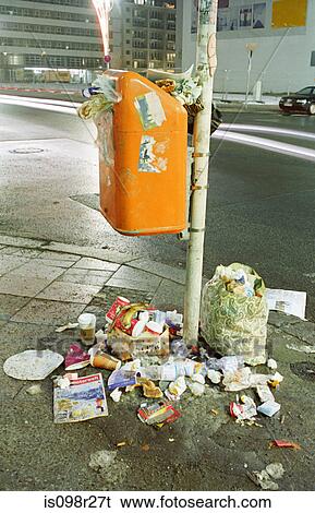 Overflowing bin View Large Photo Image Stock Photograph - Overflowing bin. Fotosearch