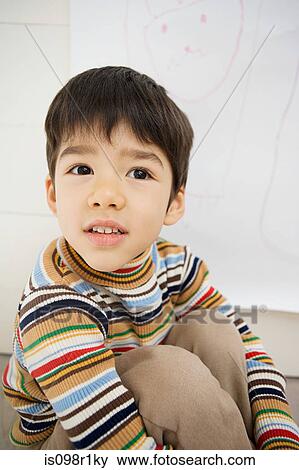 Stock Photo - Portrait of a boy. Fotosearch