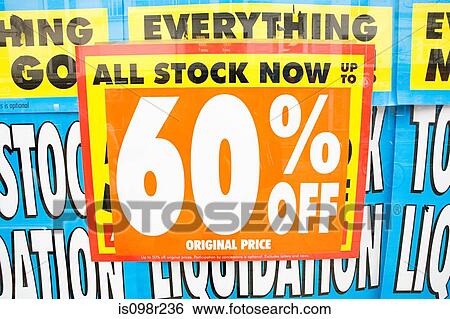 Stock Photograph - Sale signs. Fotosearch