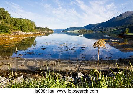 Stock Photograph - View of rodvenfjord. Fotosearch