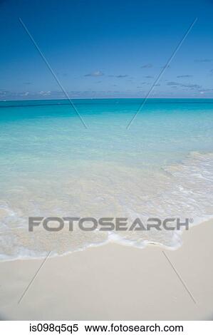 Waves on sandy beach. View Large Photo Image Stock Photography - Waves on sandy beach.. Fotosearch