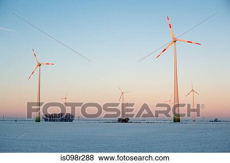 Wind farm in winter View Large Photo Image Stock Photo - Wind farm in winter. Fotosearch