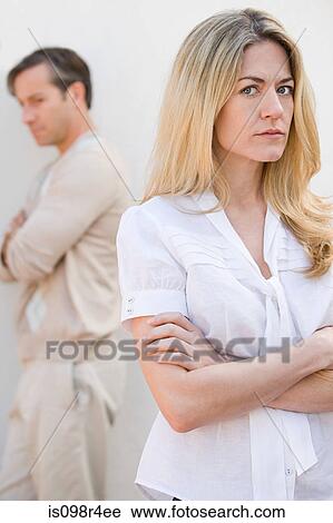 Stock Image - Couple having relationship difficulties. Fotosearch
