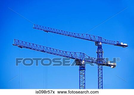 Two cranes View Large Photo Image Stock Photo - Two cranes. Fotosearch