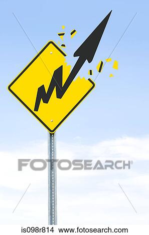 Arrow breaking sign View Large Photo Image Picture - Arrow breaking sign. Fotosearch