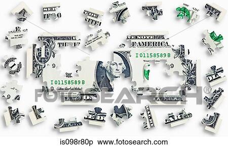 Banknote jigsaw View Large Photo Image Stock Photography - Banknote jigsaw. Fotosearch