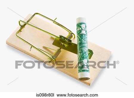 Banknote on a mousetrap View Large Photo Image Stock Image - Banknote on a mousetrap. Fotosearch