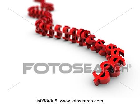 Dollar signs in domino effect View Large Photo Image Stock Photography - Dollar signs in domino effect. Fotosearch