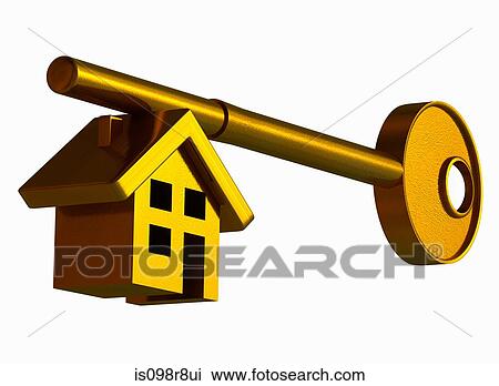 House shape on a key View Large Photo Image Stock Image - House shape on a key. Fotosearch
