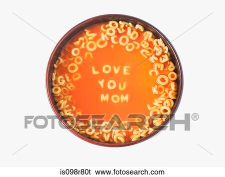 Love you mom in spaghetti letters View Large Photo Image Stock Photograph - Love you mom in spaghetti letters. Fotosearch
