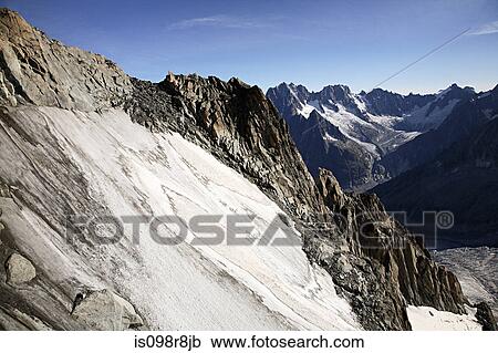 Mountains and glacier near mont blanc View Large Photo Image Stock Image - Mountains and glacier near mont blanc. Fotosearch