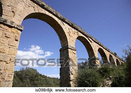 Roman aqueduct tarragona View Large Photo Image Stock Image - Roman aqueduct tarragona. Fotosearch