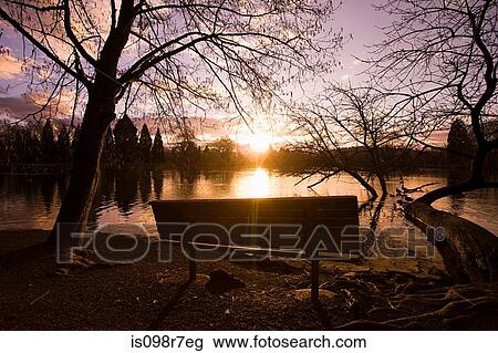 Sunset over lake View Large Photo Image Stock Image - Sunset over lake. Fotosearch