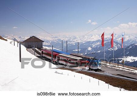 Train station at summit of rigi View Large Photo Image Stock Image - Train station at summit of rigi. Fotosearch