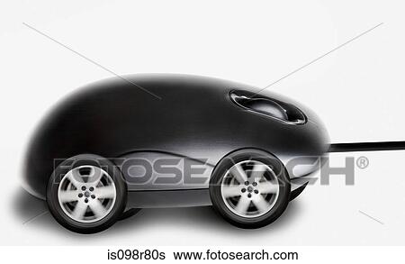 Stock Photograph - Wheels on a computer mouse. Fotosearch