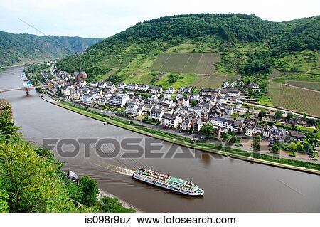 A tour boat on the rhine View Large Photo Image Stock Photo - A tour boat on the rhine. Fotosearch
