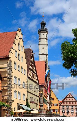 Buildings in a traditional german town View Large Photo Image Stock Image - Buildings in a traditional german town. Fotosearch
