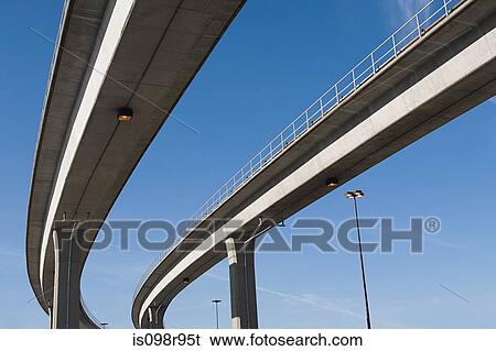 Elevated highways View Large Photo Image Stock Photograph - Elevated highways. Fotosearch
