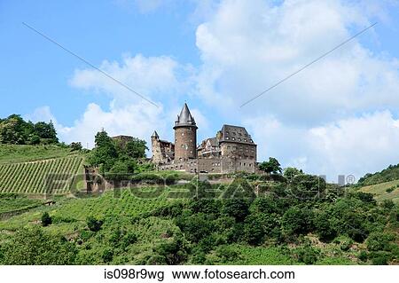 Stock Image - German castle on a hill. Fotosearch