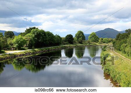 Stock Photograph - Caledonian canal near loch lochy. Fotosearch
